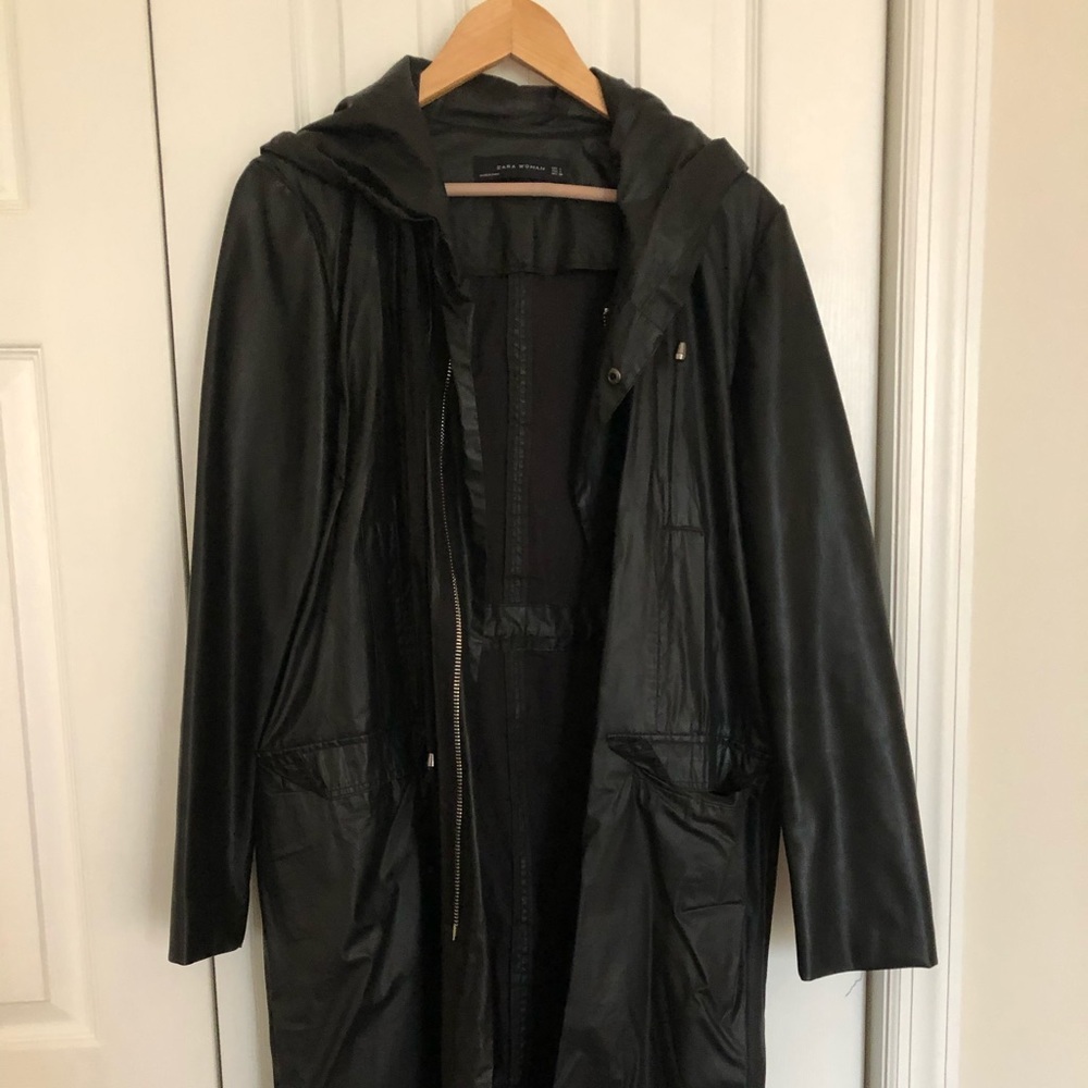ZARA women’s rain parka